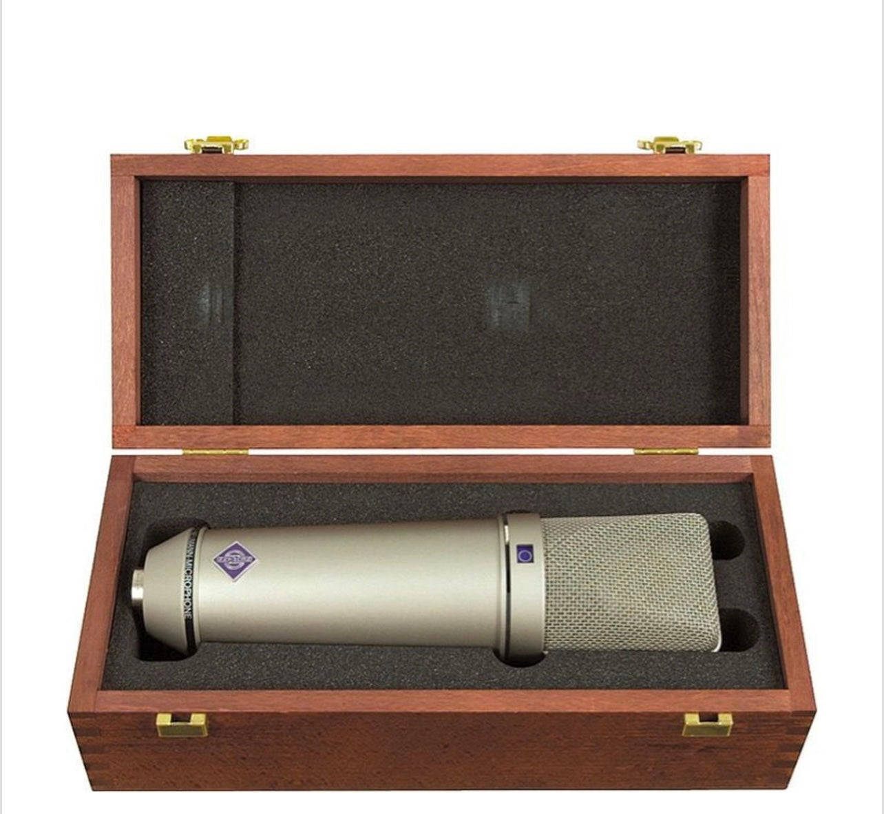 Neumann U 87 Ai Set Z Multi Pattern Condenser Microphone Set with EA 87 Shock Mount and Wooden Box, Nickel