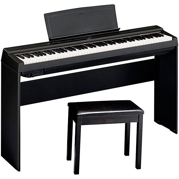 Yamaha P-125ABLB Digital Piano With Wooden Stand and Bench